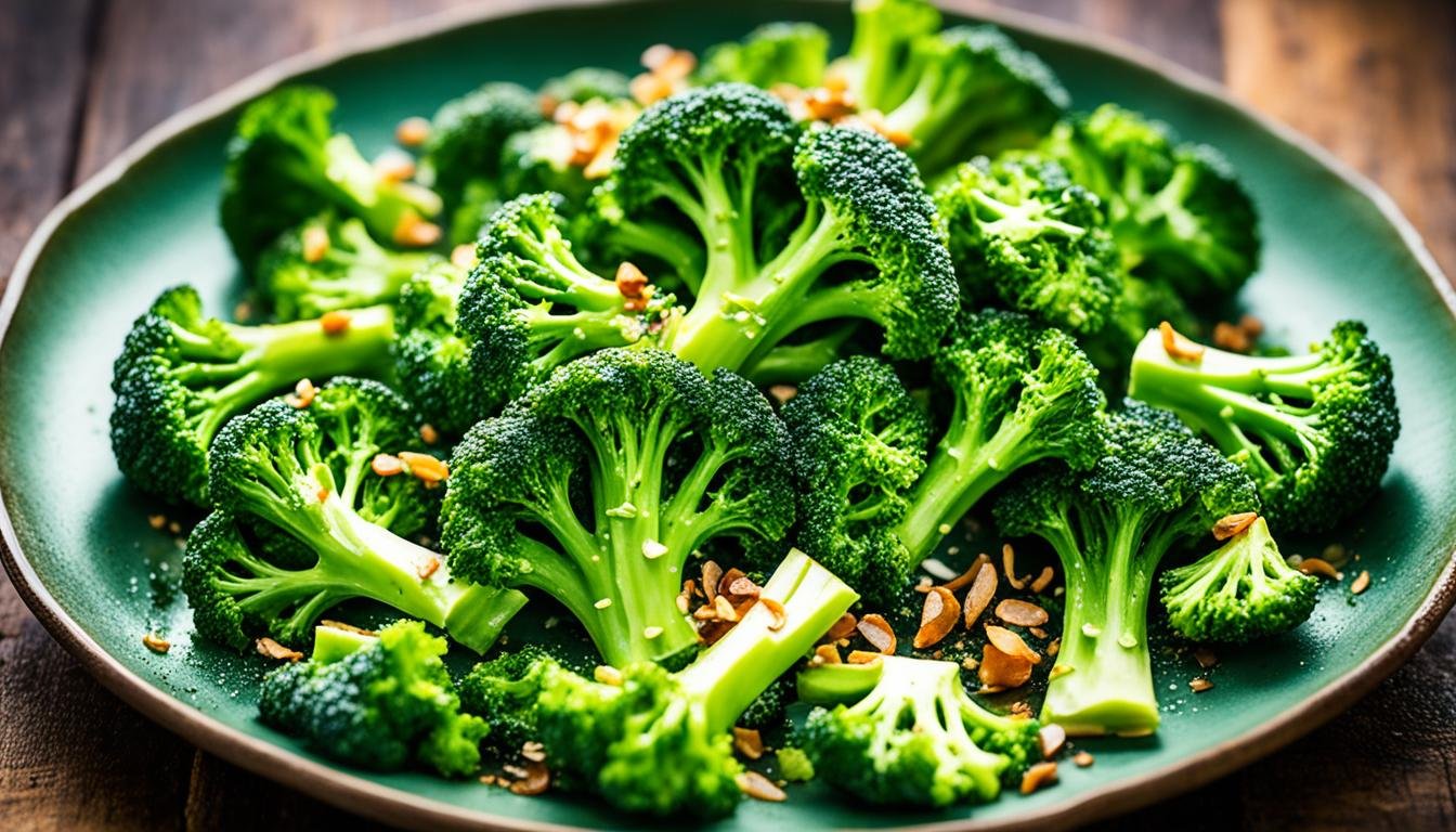 baked smashed broccoli