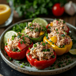 Tuna Salad Stuffed Bell Peppers 