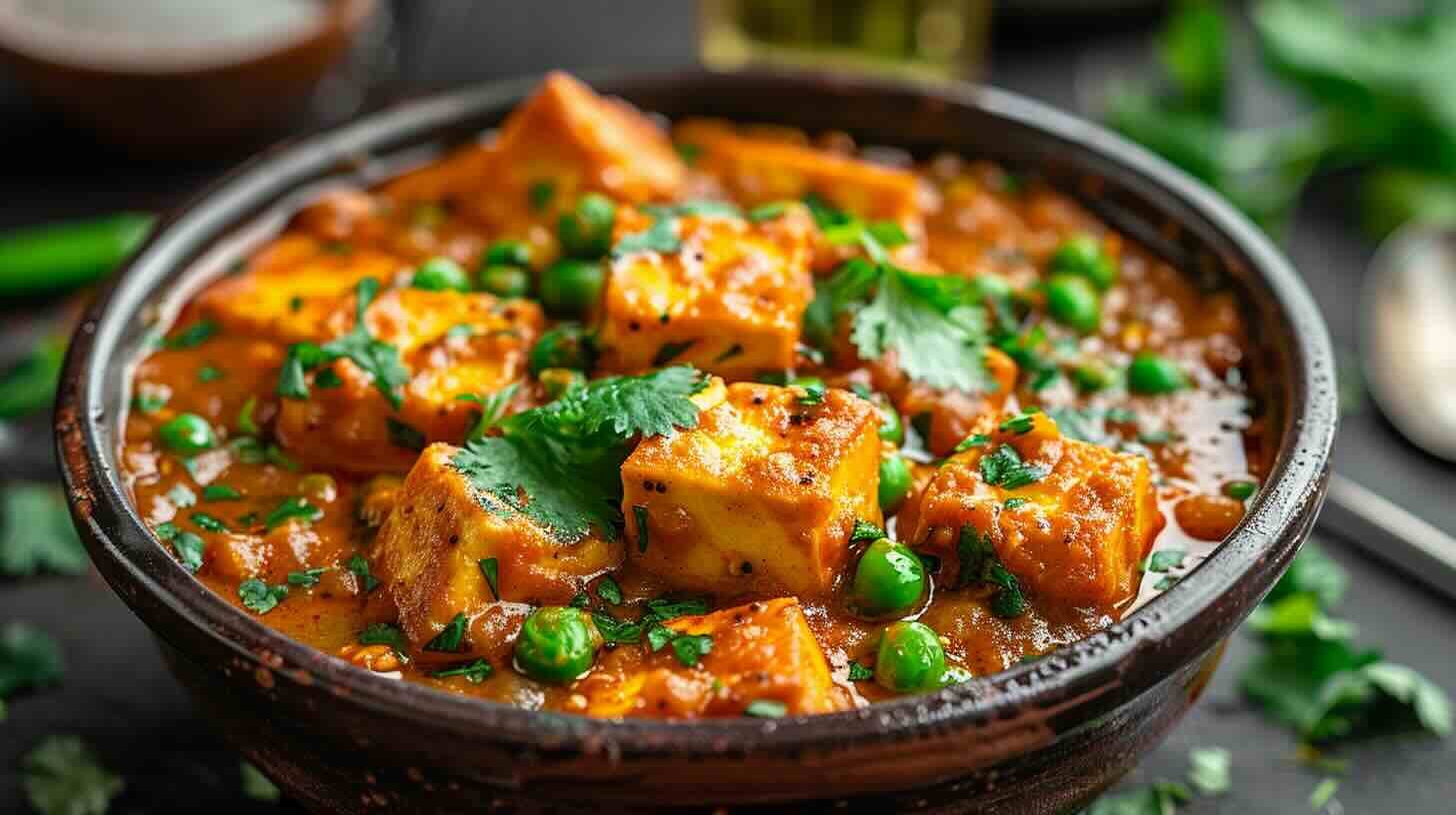 Read more about the article Delicious Mutter Paneer without Onion and Garlic Recipe