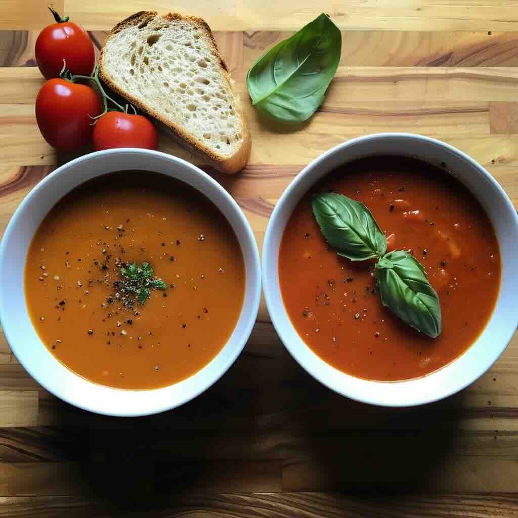Homemade vs canned tomato soup recipes